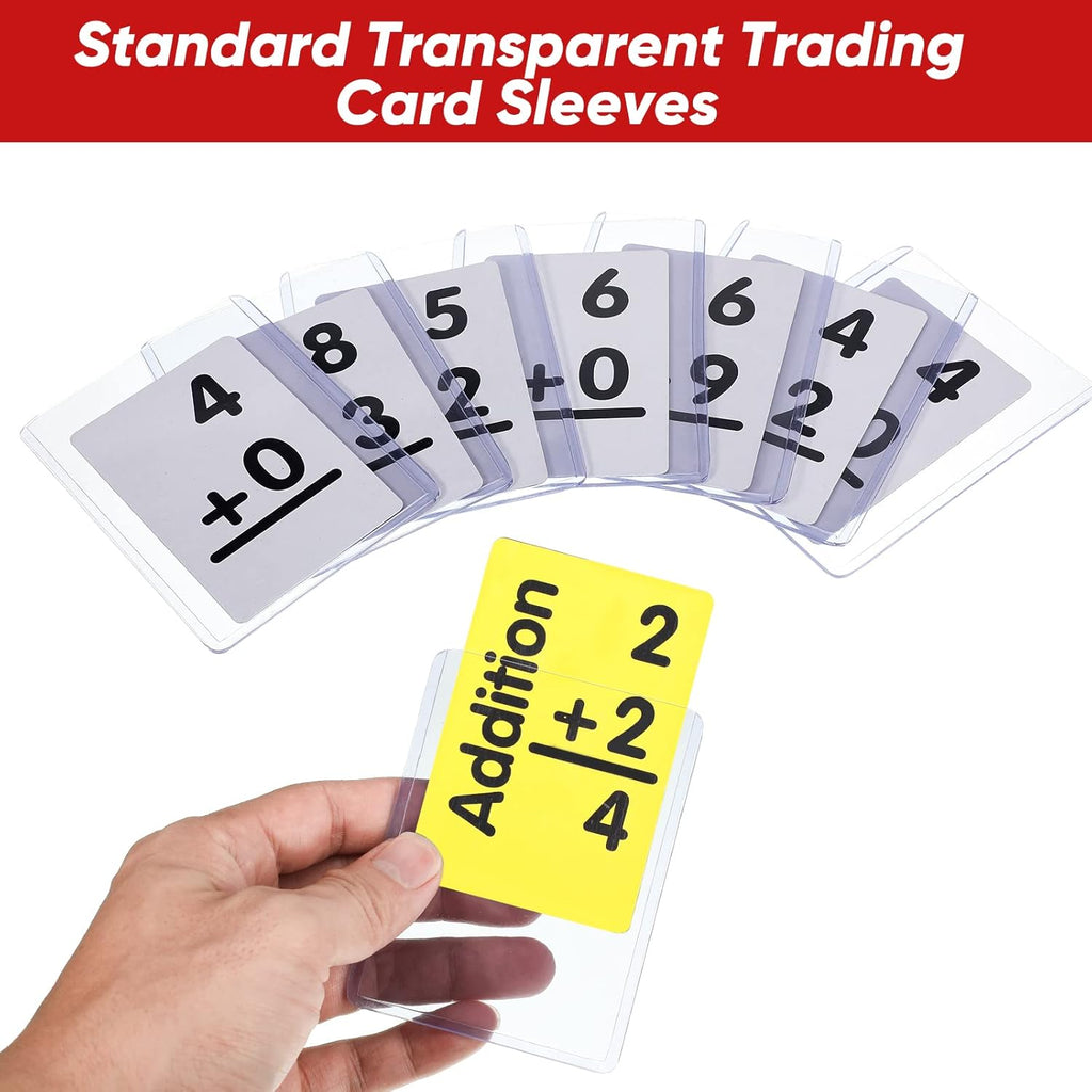 400 Pieces Clear 3 x 4 Inches Hard Plastic Card Protector Card Holder H50092