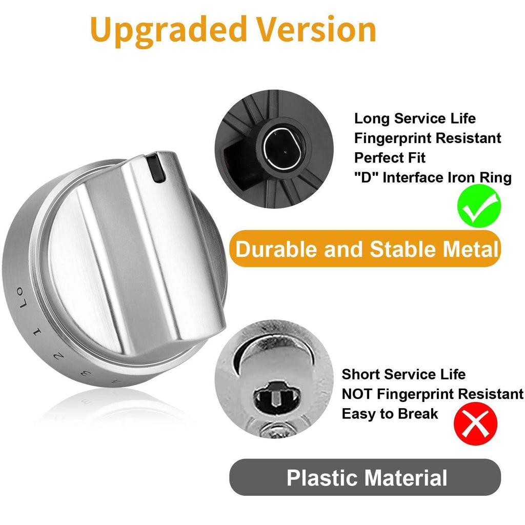 5PCS Stainless Steel Control Knob U58125