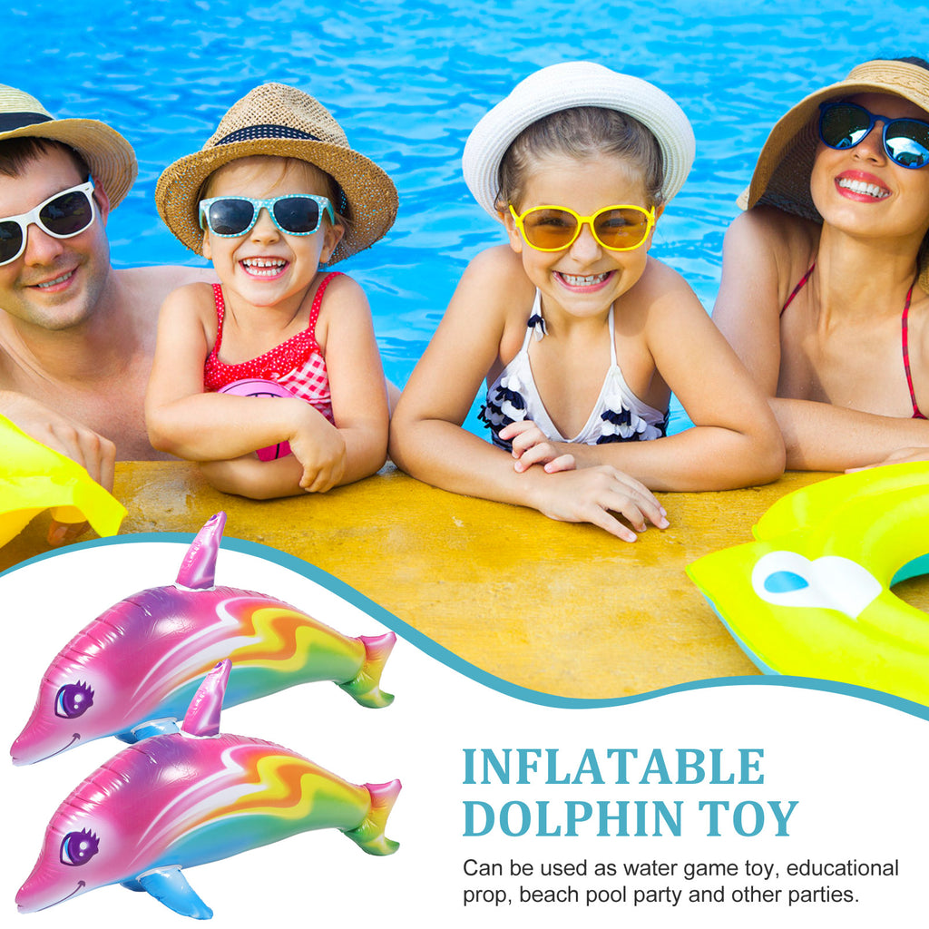 2 Pcs Inflatable Pvc Dolphin Toy C19913