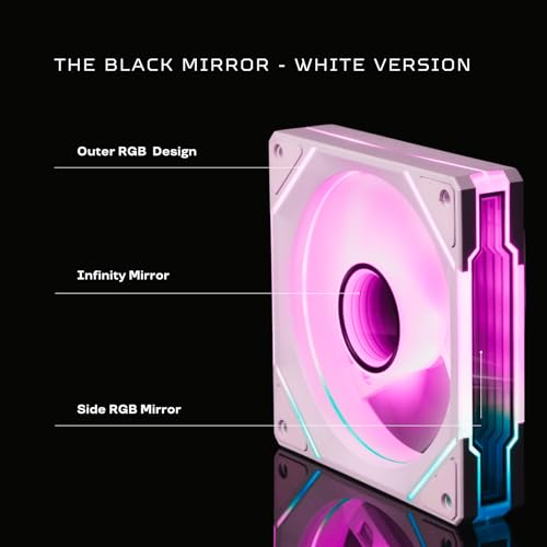 Black 3 Pack 120mm RGB PC Fans N801752
