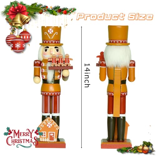 14 Inch Wooden Nutcracker Christmas Decor M9306