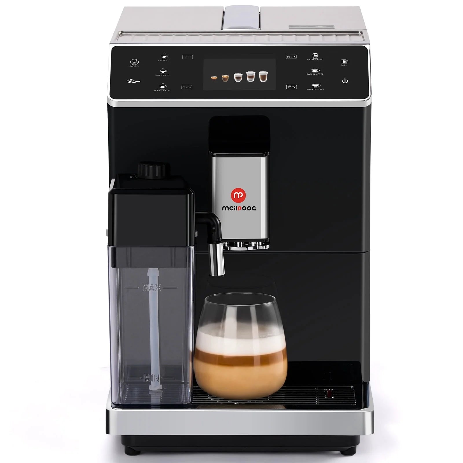 Super Automatic Espresso Coffee Machine with Grinder and Milk Frother G360349