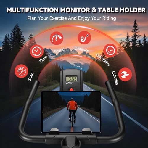 Whisper Quiet Indoor Stationary Exercise Bike V69723