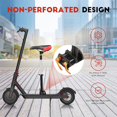 Foldable Adjustable Scooter Seat with Foam Cushion G9558