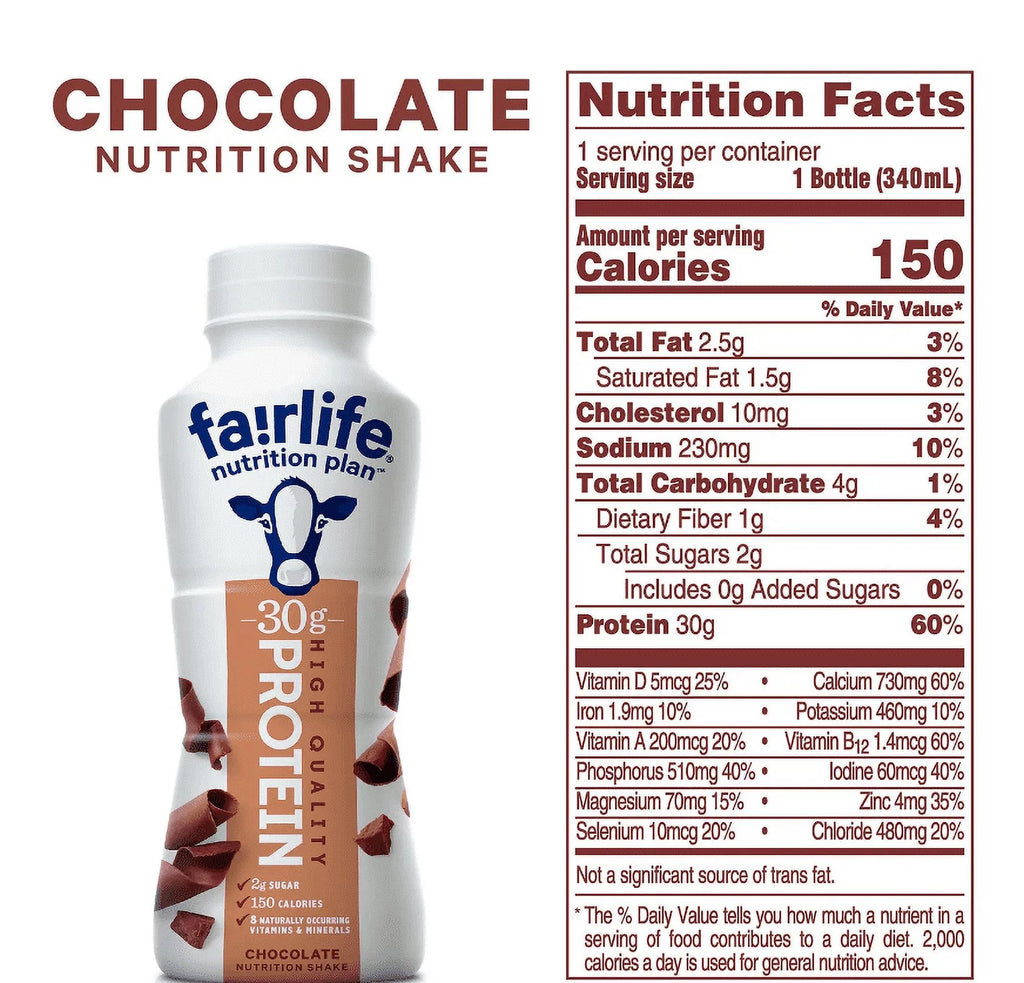 Chocolate Protein Shake, 30 g Protein, 11.5 fl. oz., 12 pk. O218235