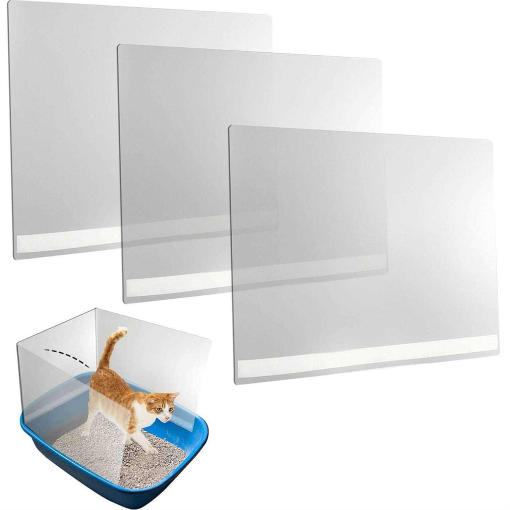 3 Pcs Cat Litter Box Pee Shields C49220