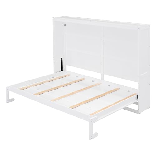 Queen Size Folding Bed Cabinet with Shelf A1529