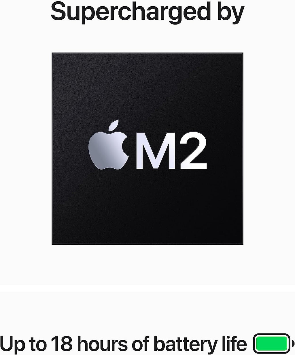 Refurbished 15-inch MacBook Air with M2 Chip, 8GB RAM, 512GB SSD Storage, Midnight P50860
