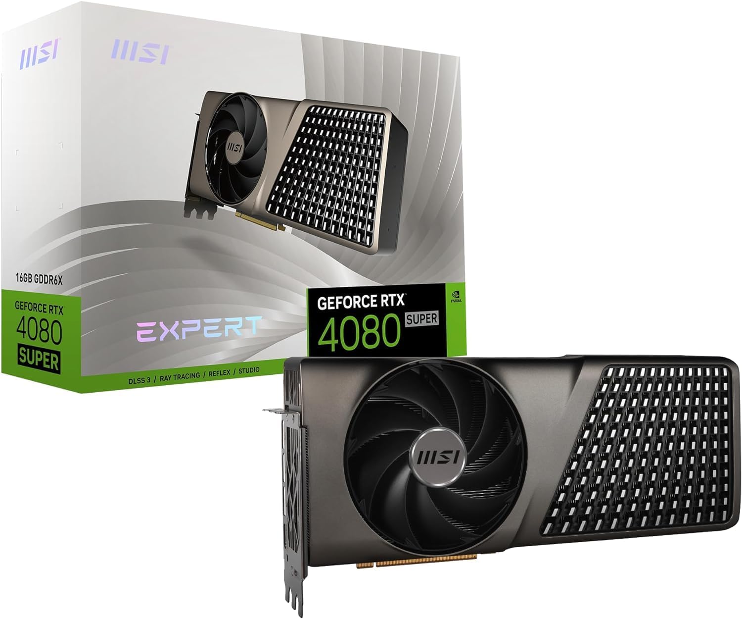 GeForce RTX 4080 Super Graphics Card, 16GB GDRR6X, PCIe 4.0, 1 x HDMI 2.1a, 3 x DP 1.4a E251460