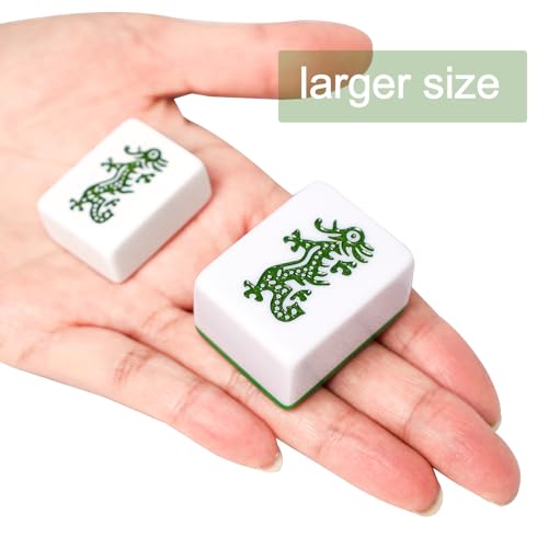 Mahjong Tile Set with 166 Numbered Ivory Tiles X433