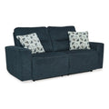 Blue 2-Seat Fabric Power Reclining Sofa U214714
