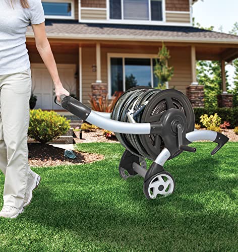 Heavy Duty Aluminum Garden Hose Reel Cart F5243