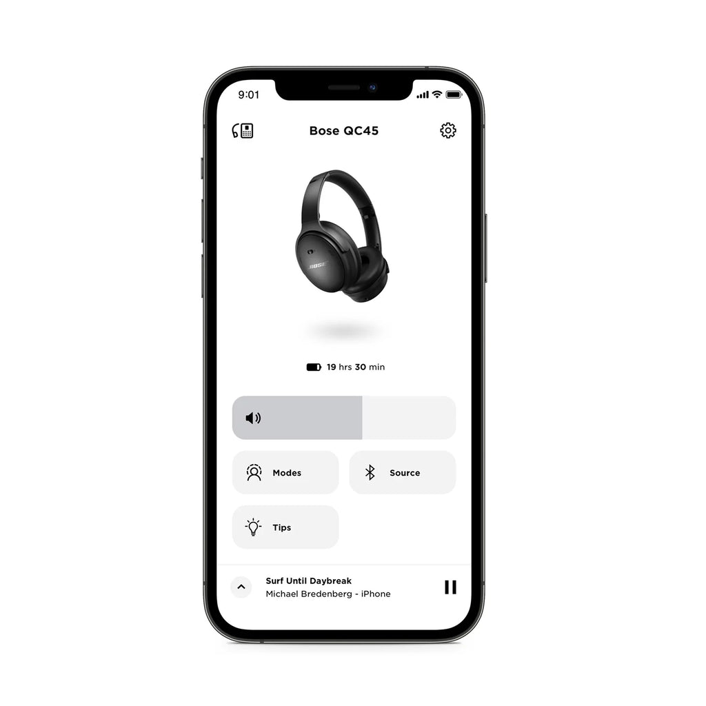 Black Noise Cancelling Over-Ear Wireless Bluetooth Headphones U1229