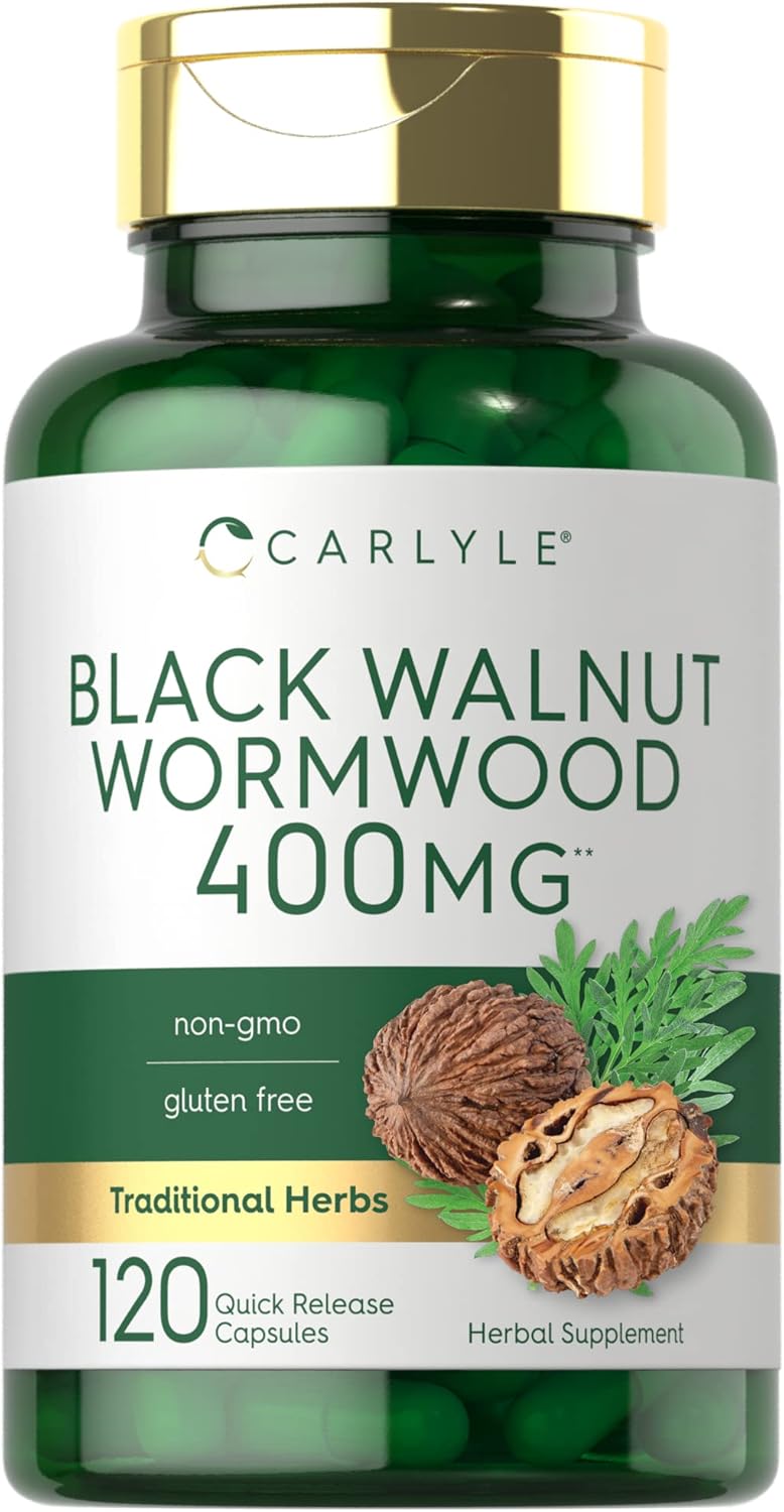 Black Walnut Wormwood 120 Capsules Herbal Complex N342412
