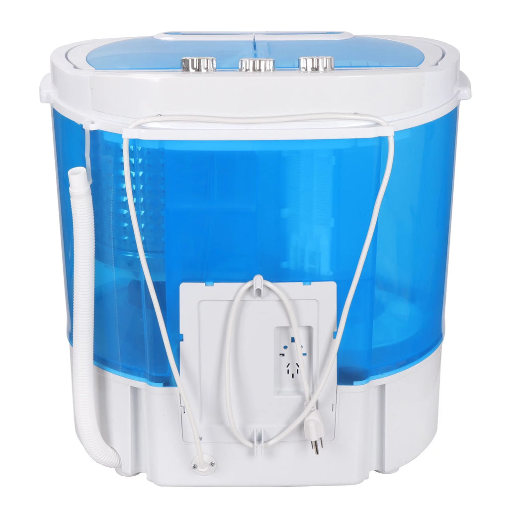 Compact Lightweight Twin Tub Washing Machine 6lbs Washer 4lbs Dryer X52532