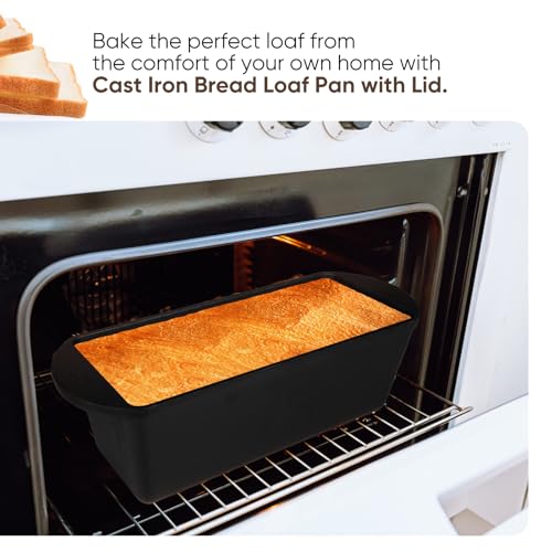 Cast Iron Nonstick Bread Pan with Lid 13x5 Inch P2461