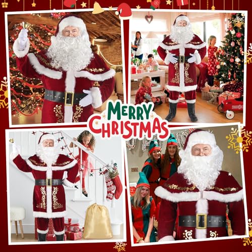 12pcs Deluxe Santa Claus Costume X928752