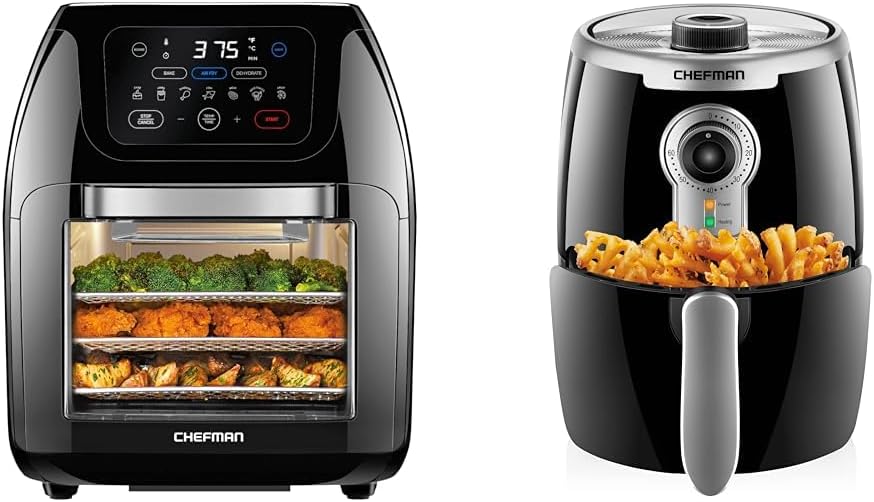 2 Qt Digital Air Fryer with Rotisserie T278