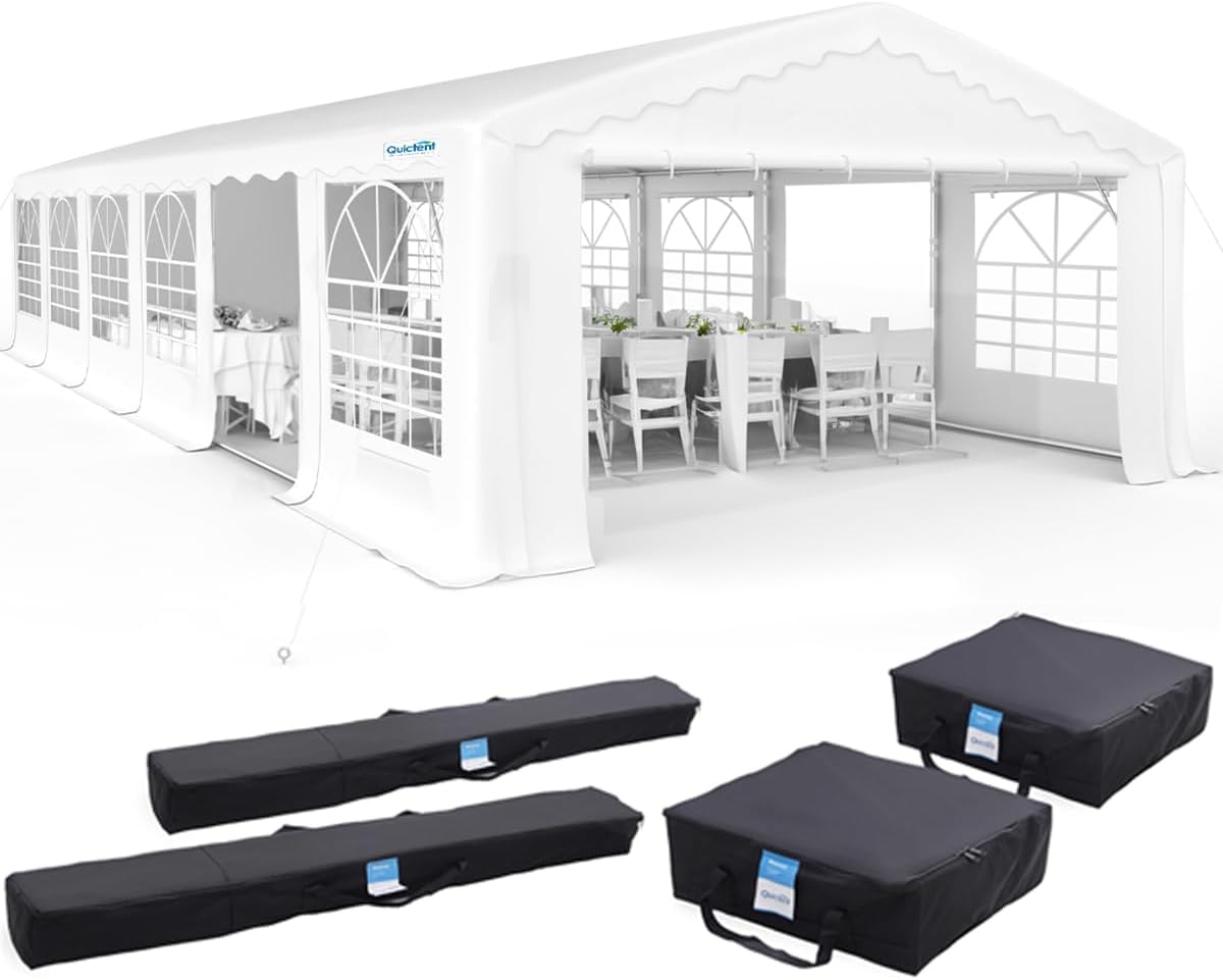 20x40 Heavy Duty Outdoor Galvanized Party Tent with Storage Bags D3128