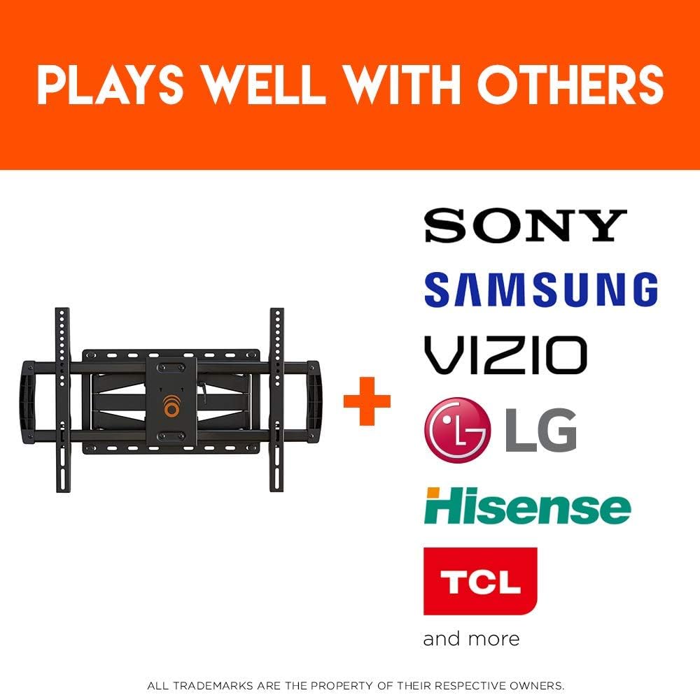 Full Motion Articulating TV Wall Mount Bracket for TVs Up to 75" J358702