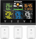 Wireless Weather Station with 3 Outdoor Sensors, Colour Display M318156