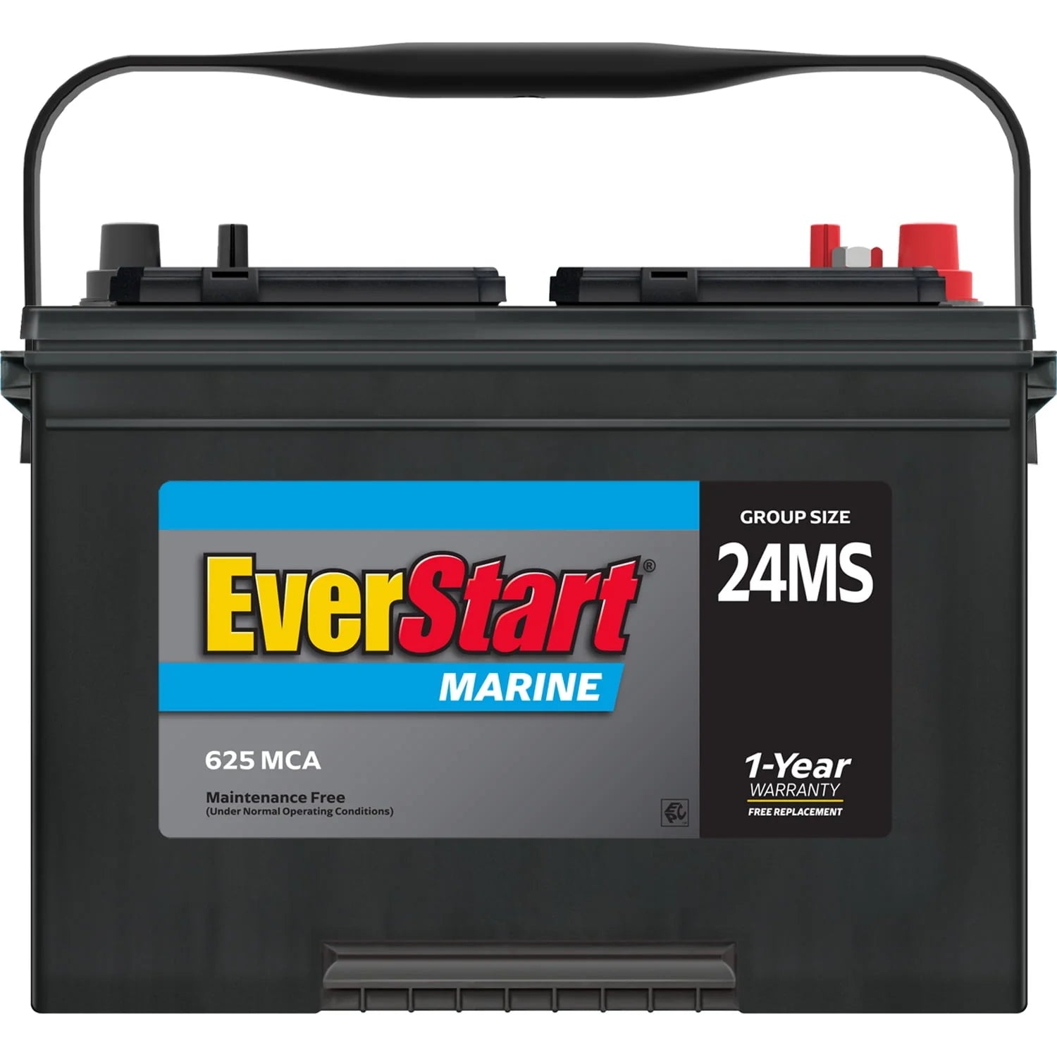 Lead Acid Marine Starting Battery, Group Size 24MS 12 Volt, 625 MCA A640