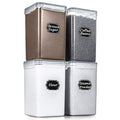 4 Pieces 5.2L BPA Free Airtight Food Storage Canisters Z3712