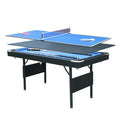 5.5 ft Folding Billiards Table with Blue Felt D7456