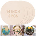 5PCS 14Inch 3 mm Thick Wood Circles D914