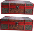 2pcs Wooden Jewelry Storage Case with Lock Ring C4047
