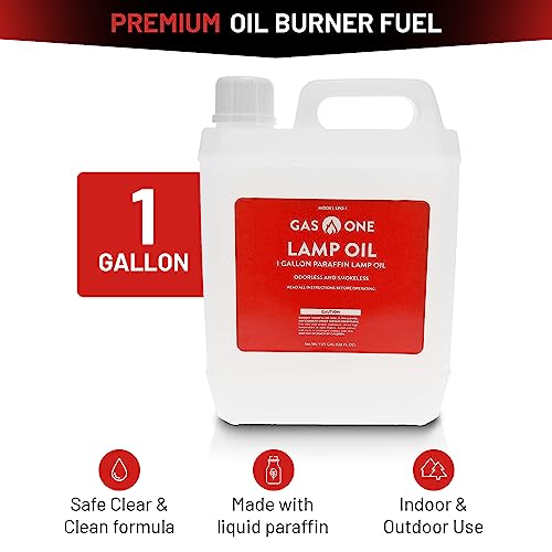 1 Gallon (128oz) Clear Liquid Paraffin Lamp Oil Z3472