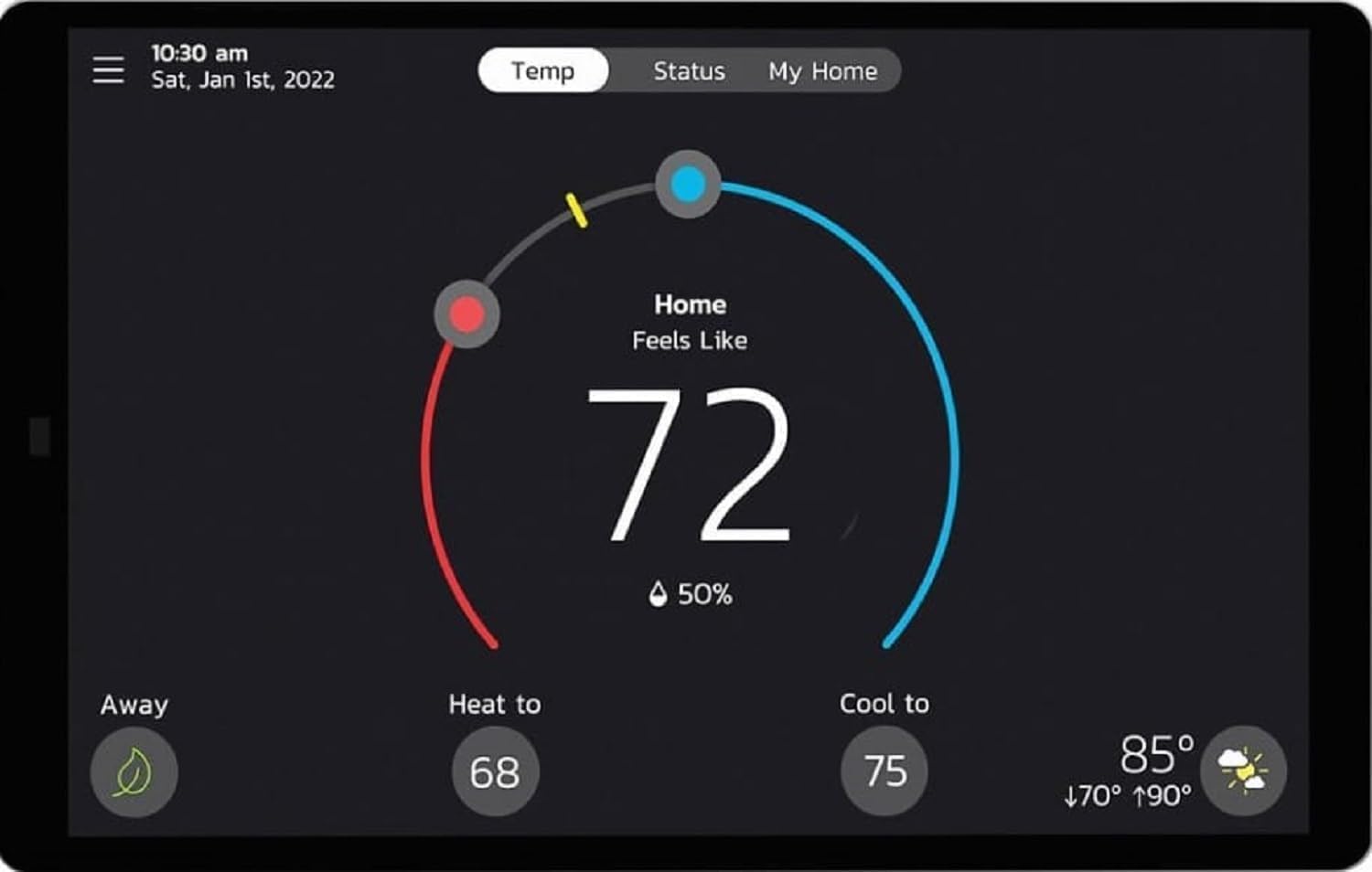 Smart Thermostat, Touchscreen, WiFi, Programmable S6419