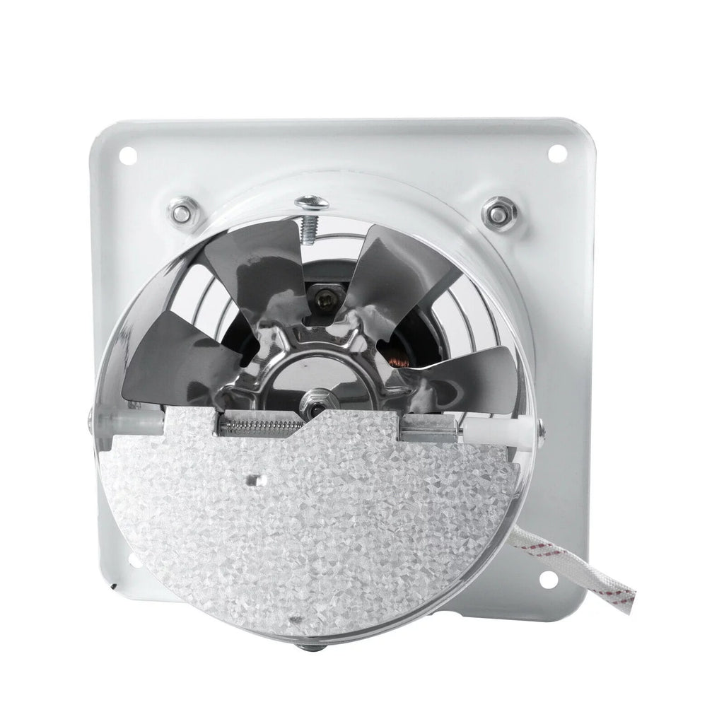 White 8" Wall Mounted Exhaust Fan S542