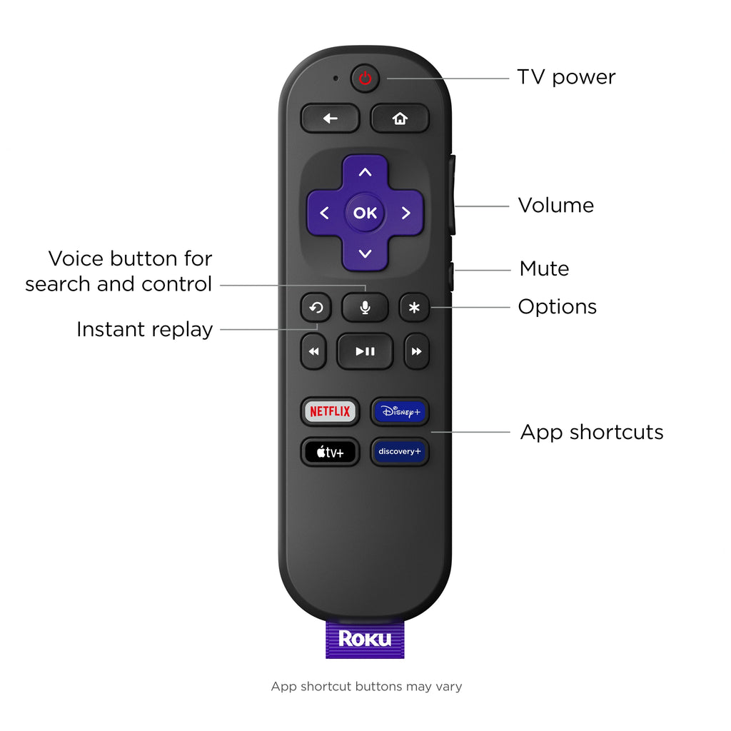 Roku Streaming Stick 4K Streaming Device with Voice Remote P289345