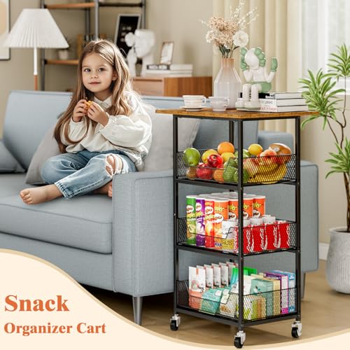4 Tier Microwave Cart with Storage U114