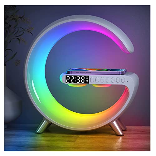 White Smart LED Table Lamp with Wireless Charger F9859