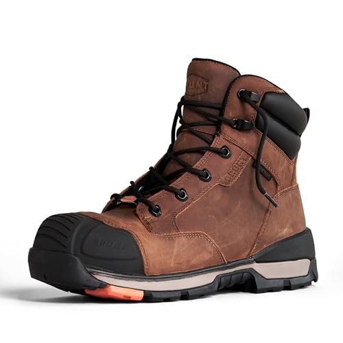 Brown 6" Waterproof Wedge Work Boot Z7310
