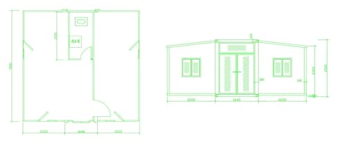 20 x 20 ft Mobile Expandable House with Restroom U9737