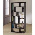 Black Asymmetrical Cube Book Case with Shelves R9834