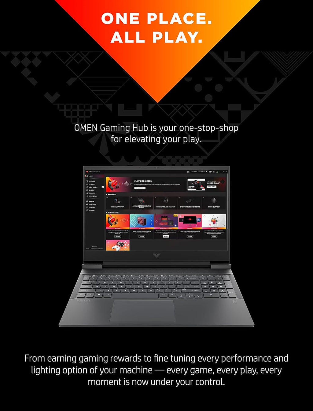 16 Gaming Laptop, NVIDIA GeForce RTX 3050 Ti, Intel Core i7, 8 GB RAM, 512 GB SSD, 144Hz Full HD Display B927