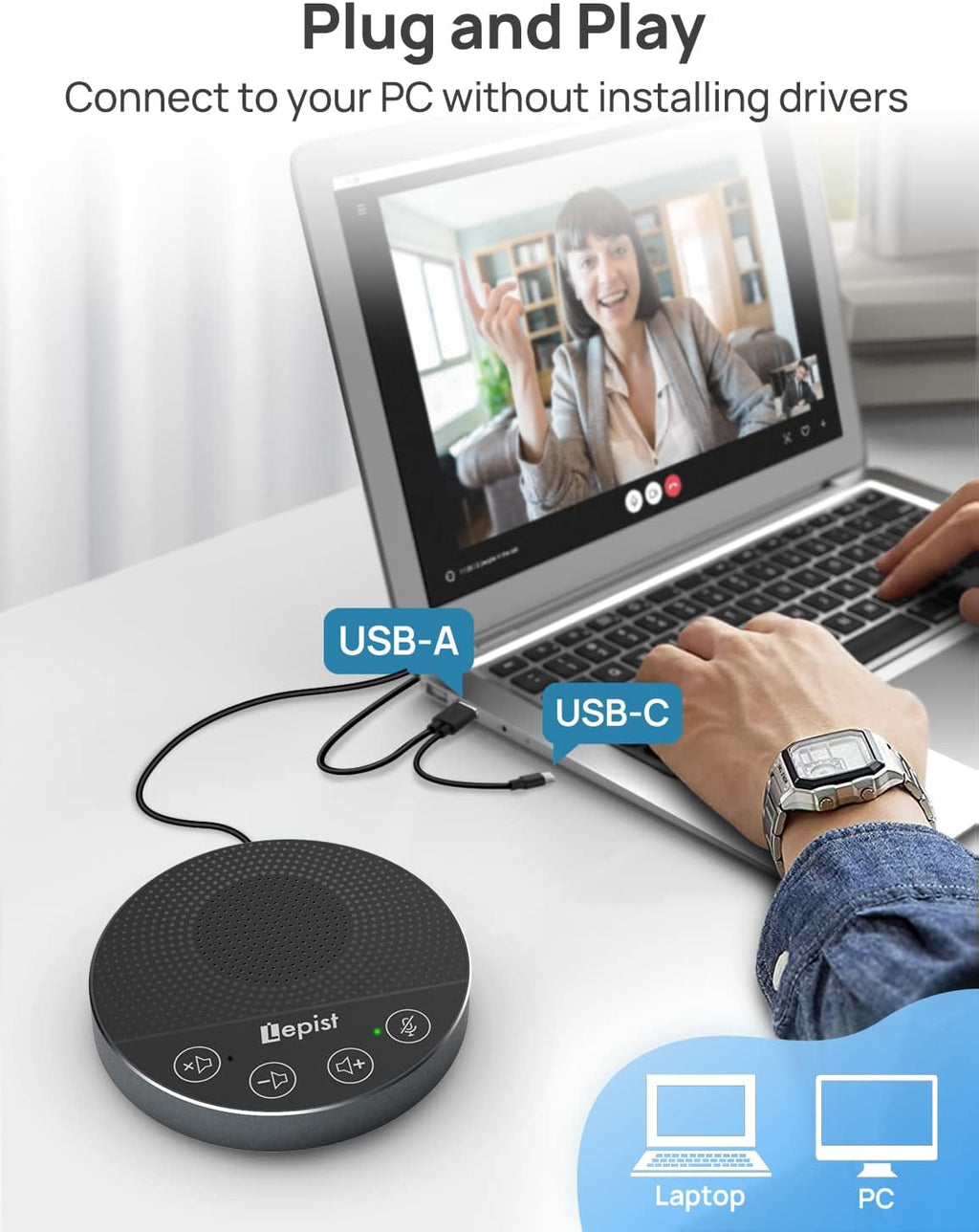 USB Speakerphone with Microphone X47249