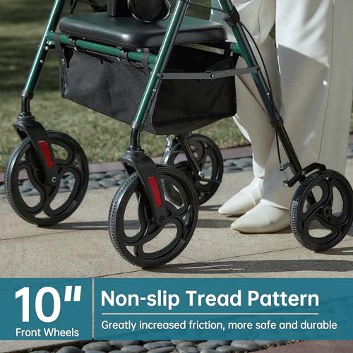 Green Rollator Walker with 10" Wheels G270872