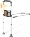 Grey Adjustable Bed Rail with Motion Sensor LED Light P4885