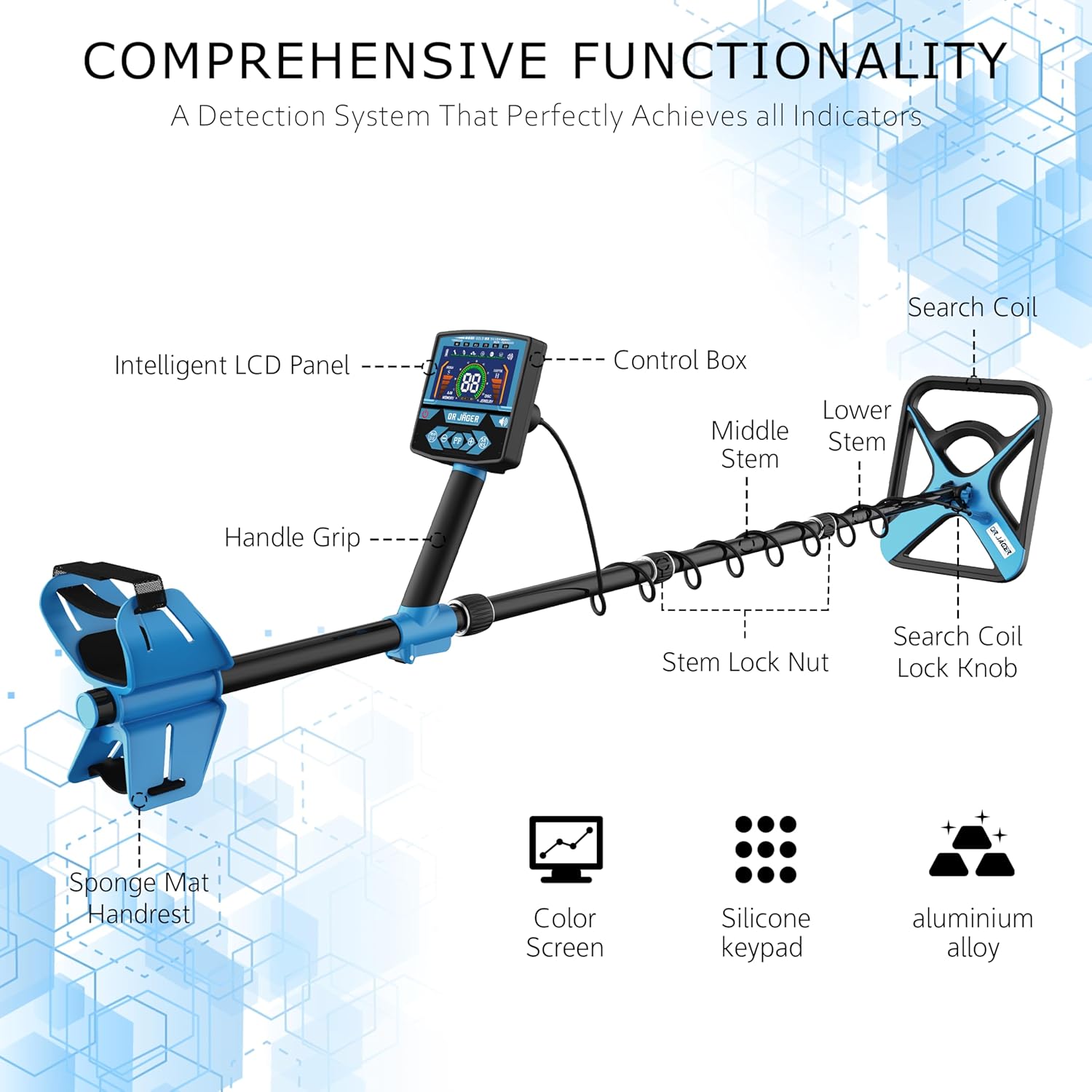 12 Inch IP68 Coil Waterproof Metal Detector G8493