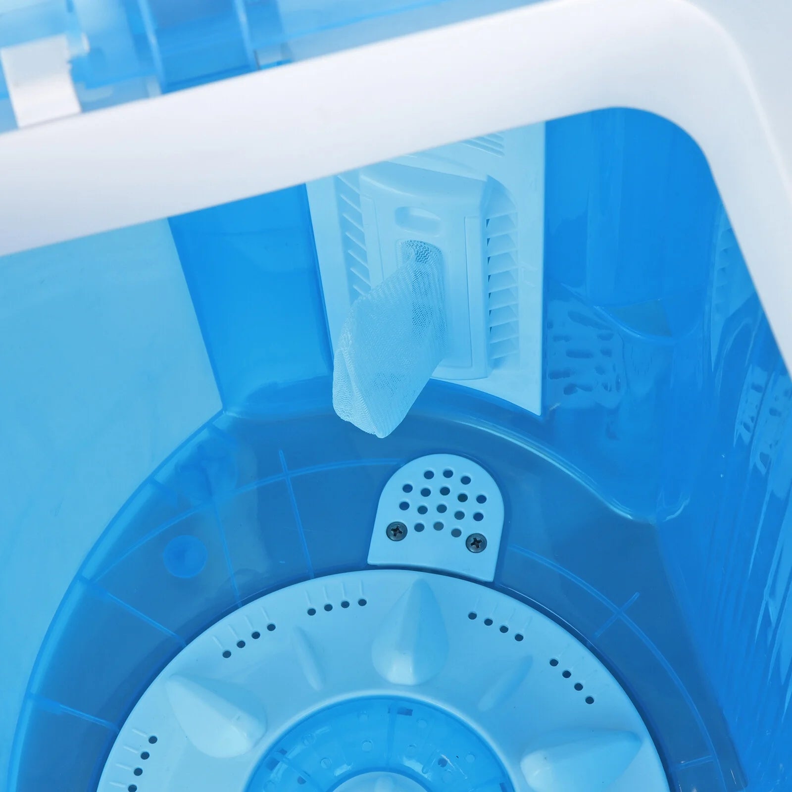 Compact Lightweight Twin Tub Washing Machine 6lbs Washer 4lbs Dryer X52532
