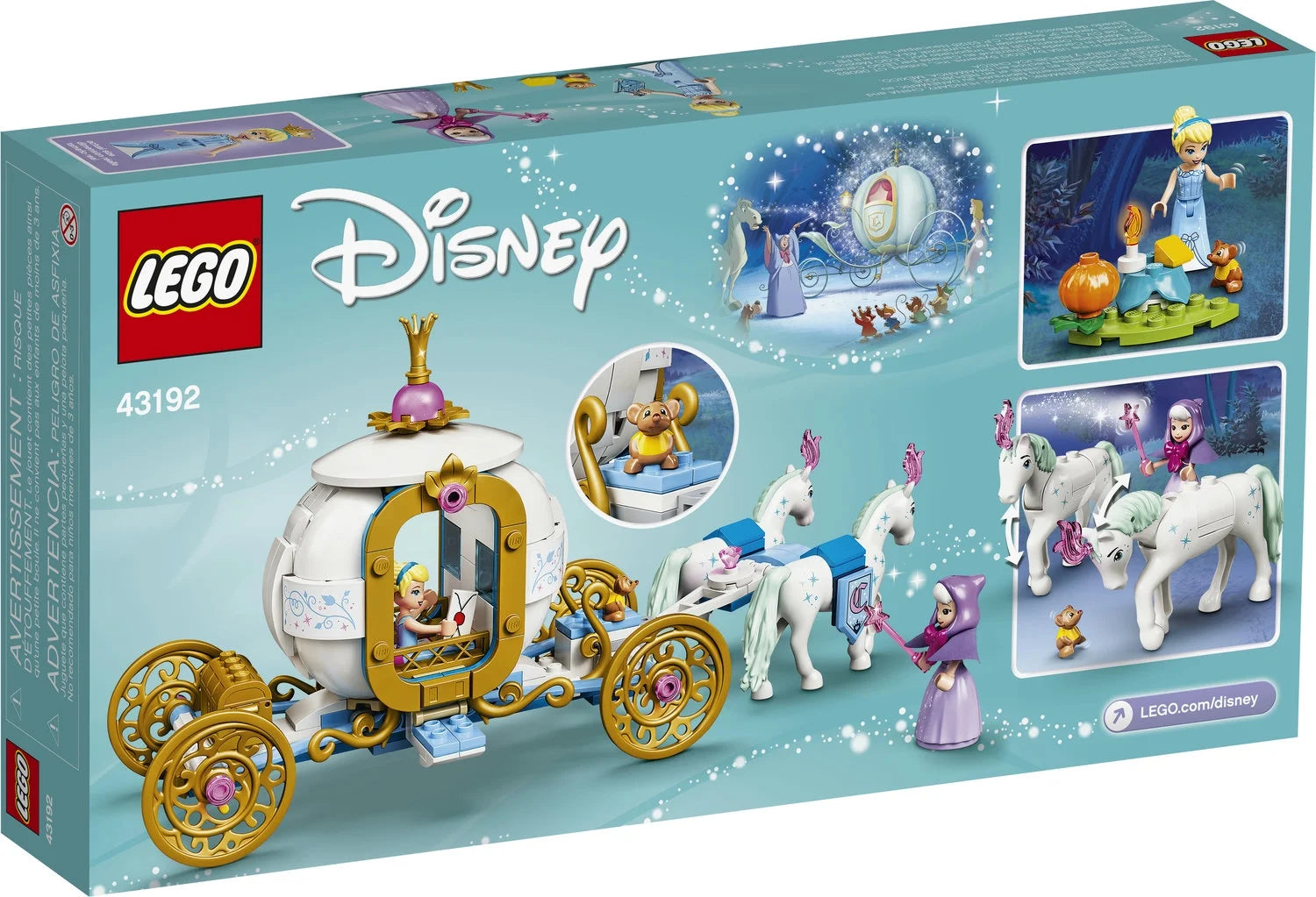 LEGO Disney Cinderella’s Royal Carriage 237 Pieces Building Toy L133