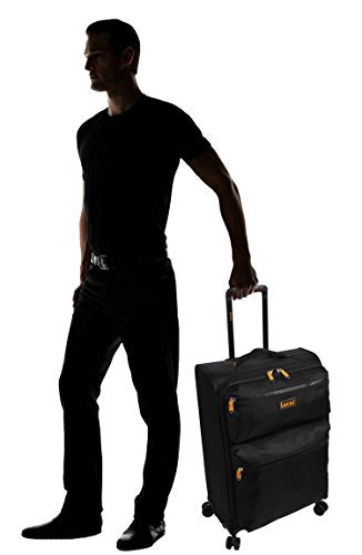 3 Piece Softside Expandable Ultra Lightweight Spinner Suitcase Set Y94790