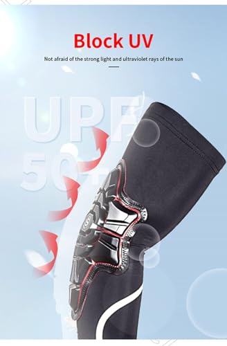 Motorcycle Knee Elbow Shin Guard Pads with Cooling Arm Sleeves B426