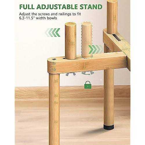 Adjustable Elevated Dog Bowl Stand I640175