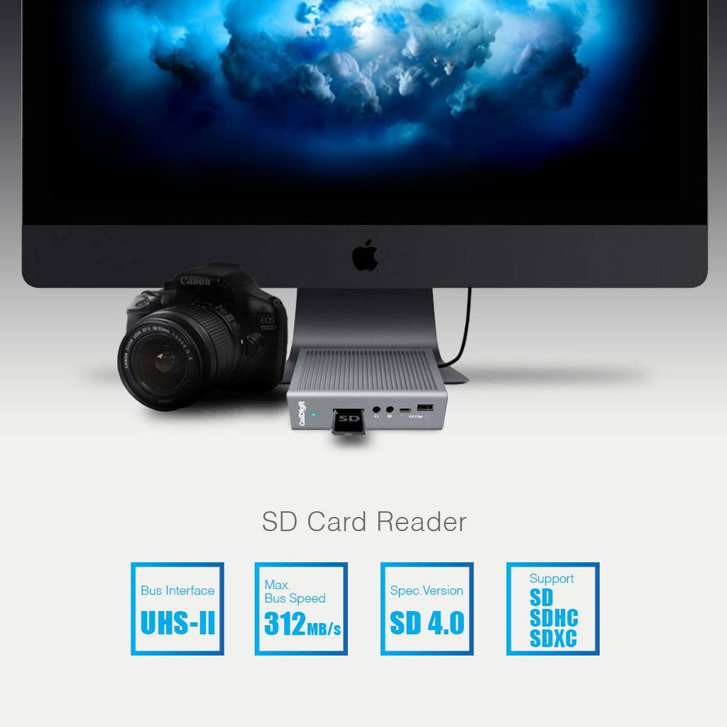Thunderbolt Station 3 Plus Docking Station with 15 Ports and 0.7m Passive Cable, Space Gray V116